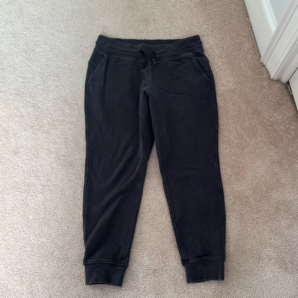 lululemon athletica Pants - Lululemon gray warm down sweatpants joggers Sz. 10